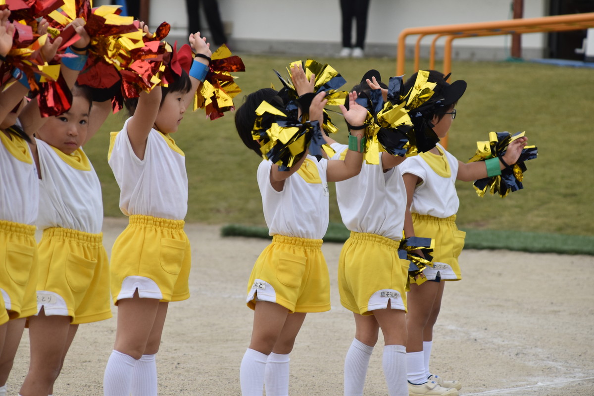 10月22日　大川幼稚園運動会開催　～第1部　年少児～