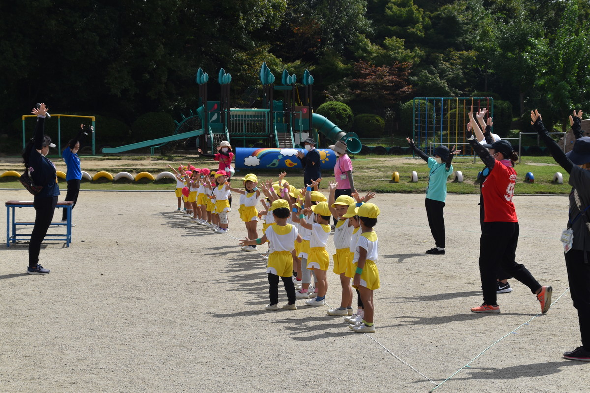 10月4日　運動会ごっこ～津西幼へ～