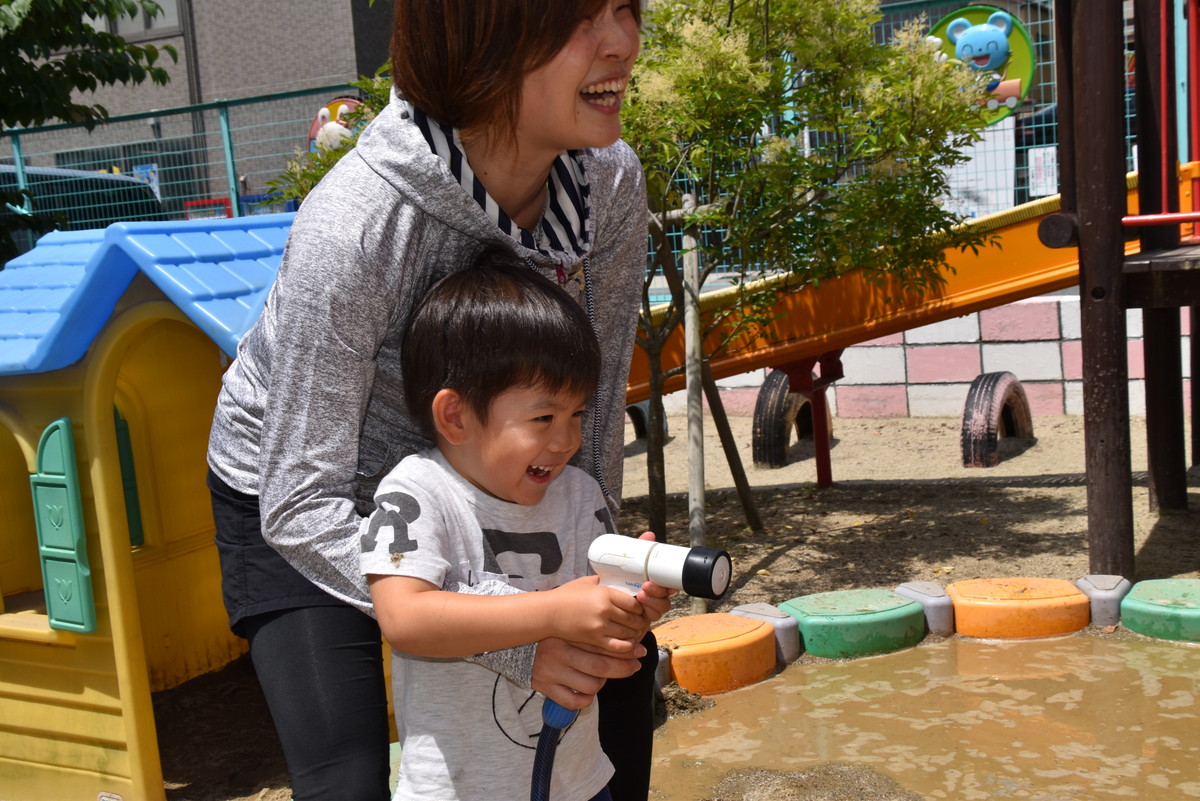 ７月３日　どろんこあそび（年少児）