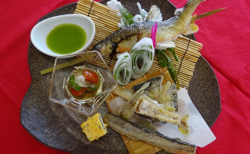 日本料理　夏の旬　鮎を使用❕❕
