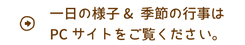 一日の様子&季節の行事はPCサイトをご覧ください。